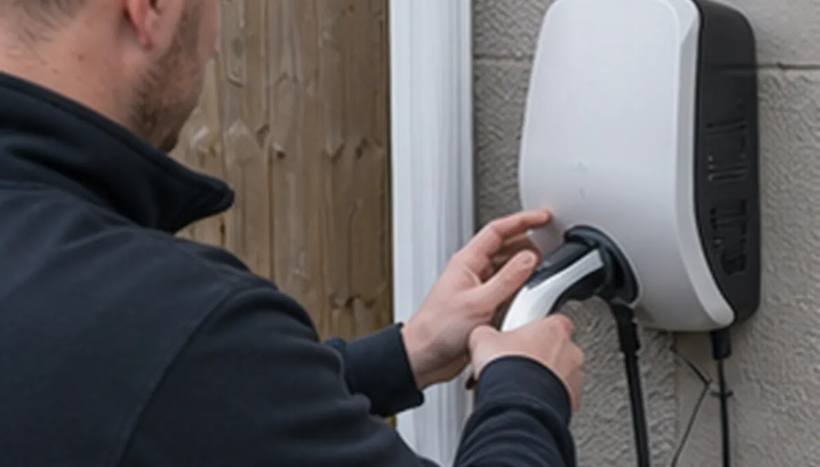 Illustrative EV charger installation